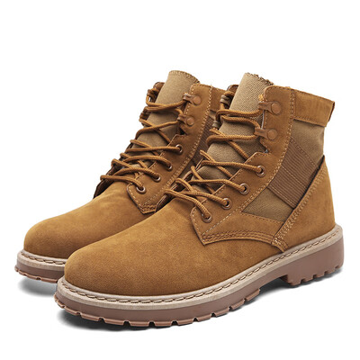 

Martin boots war wolf with outdoor frosted leather boots England suede high-slip skid boots