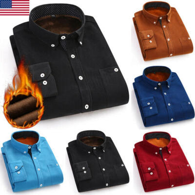 

Mens Solid Luxury Formal Casual Business Shirts Long Sleeve Slim Fit Dress Shirt