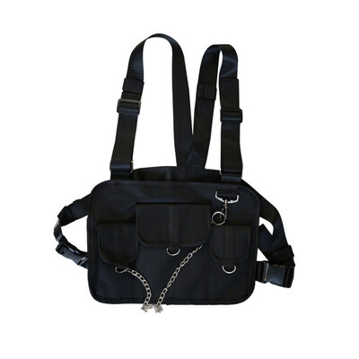 

2019 Fashion Chest Bag For Men Kanye West Waist Pack Hip Hop Chest Rig Bags Vest Streewear Women Tactical Crossbody Bag