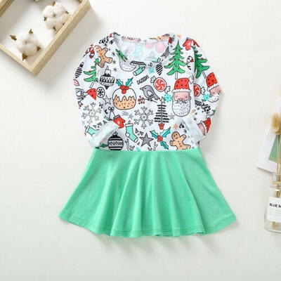 

UK Flower Girl Princess Dress Kid Baby Party Christmas Tutu Dress Cotton Clothes