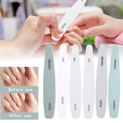 

Greensen 6PcsSet Nail Art Sanding Files Manicure Sponge Polisher Pedicure Tool