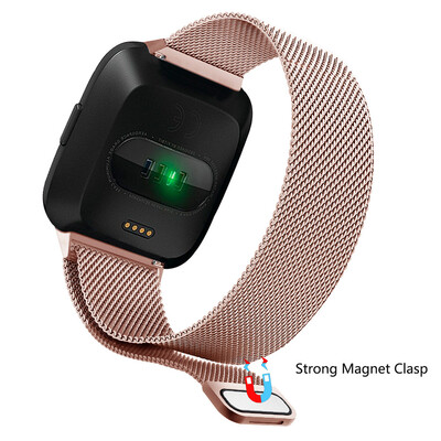 

〖Follure〗Milanese Magnetic Loop Stainless Steel Band For Fitbit Versa BK