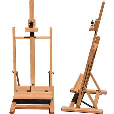 

Ktaxon 32" to 46" Height Adjustable Easel Stand Folding Portable Beechwood H Frame Deluxe Studio Easel for Artist Drawing