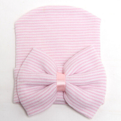 

SUNSIOM Newborn Baby Infant Girl Toddler Comfy Bowknot Hospital Caps Warm Beanie Hat