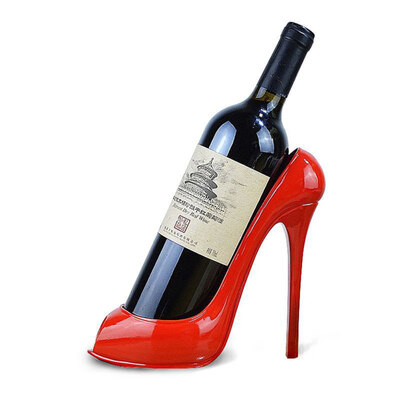 

Creative High Heel Shoe Wine Bottle Rack Holder Home Office Bar Decorative Shelf