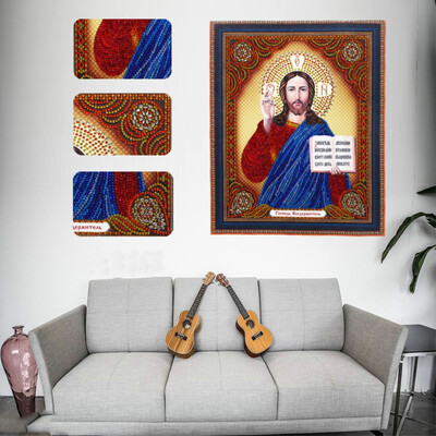 

Gobestart Special Shaped Diamond Painting DIY 5D Partial Drill Cross Stitch Kits Crystal R