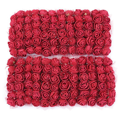 

144pcs 2cm Mini Foam Rose Artificial Flower Bouquet Multicolor Rose Flower