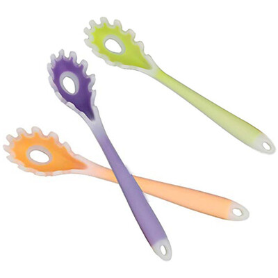 

Random Color Silicone Spoon Multifunctional Vermicelli Scoop Pasta Noodles Server Fork Kitchen Accessory