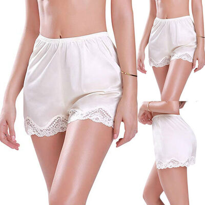 

Women Anti-Static Slip Pettipants Loose Satin Bloomers Panties Short Lingerie