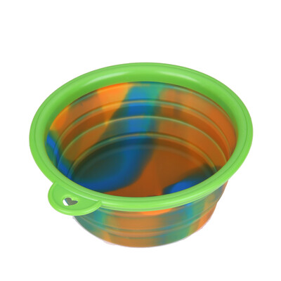 

Dog Cat Pet Portable Silicone Collapsible Travel Feeding Bowl Water Dish