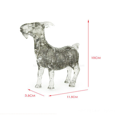 

Gotoamei 3D Crystal Puzzle Cute Sheep Model DIY Gadget Blocks Building Toy Gift