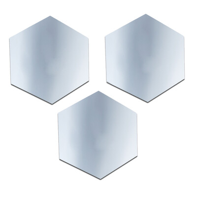 

12pcs Shiny Crystal Hexagon Wall Stickers Home Decoration