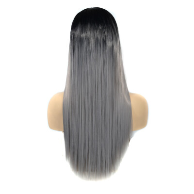 

Gobestart Women Fashion Lady Long Straight Neat bang Hair Cosplay Party Wig