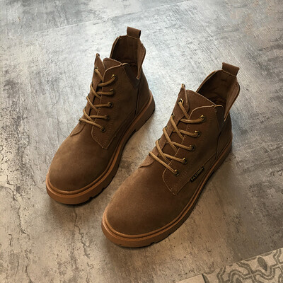 

European&American locomotive Martin boots women British wind autumn net red retro fashion flat-bottomed boots