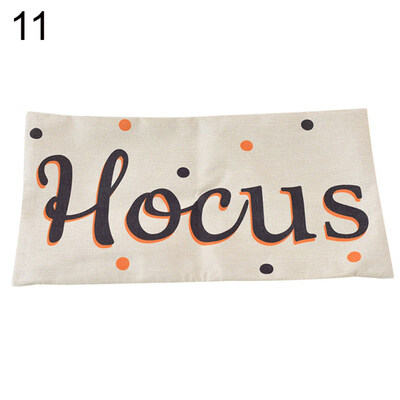 

Halloween Treat or Trick Letter Printed Cushion Cover Pillow Case Home Decor