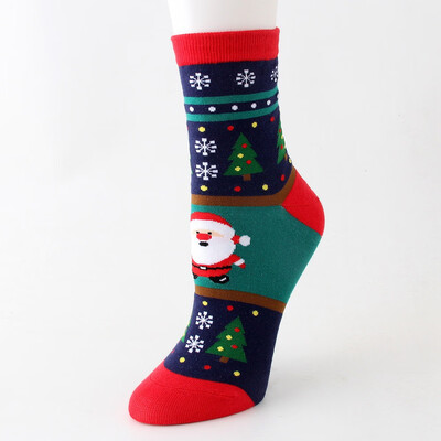 

Womens Socks Warm Christmas Cotton Socks Cosy Female Cute Snowman Santa Claus Reindeer Bear Man Printed Hosiery