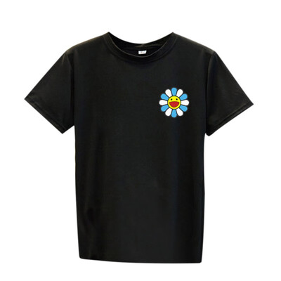 

Women Round Collar Summer Flower Print Loose Short Sleeve Casual Simple Wild T-Shirt