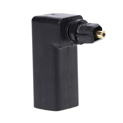 

90 Degree Optical Toslink Male to Female Adapter MF Digital Optical Audio Cable Converter Audio Signal Transmission Connector