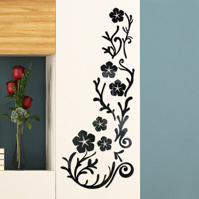 

Toponeto 3D Diy Flower Shape Acrylic Wall Sticker Modern Stickers Decoration