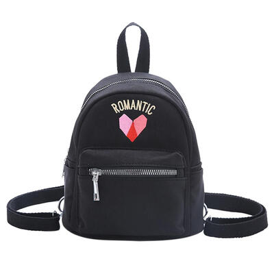 

Heart Pattern Travel Backpacks Women Oxford Cloth Shoulder Crossbody Bags