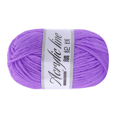 

Toponeto 50g Chunky Wool Roving Scarf Knit Wool Yarn Thickness Warm Hat Household A