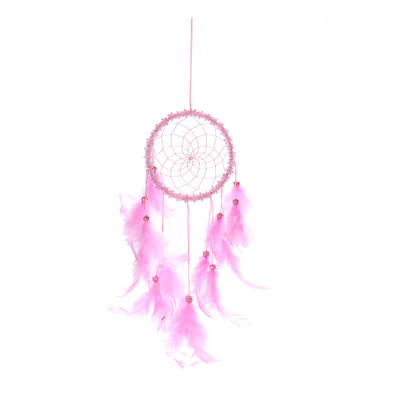 

Flower Feathers Dream Catcher Wall Hanging Home Car Decor Ornament Craft