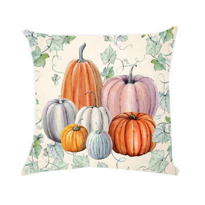 

〖Follure〗Halloween Christmas Pumpkin Square Super Soft Throw Pillow Case Cushion Cover