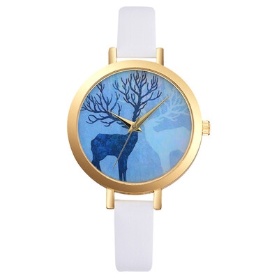 

Featured Women Watches Fresh Blue Dial Ladies Quartz Wristwatch High Quality Leather Strap Clock Fashion Relogio Feminino