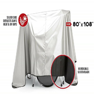 

Dustless Drum Set Dust Cover Water-Resistant Anti UV-rays Oxford Cloth With Sewn-in Weighted Corners Protective
