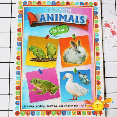 

Sticker Books for Baby Leaning English Story Book with Stickers Preschool Early Learning Educational children Toy