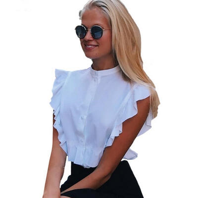 

2018 Women Ladies Summer Chiffon Sleeveless Casual Shirt Tops Blouse T-Shirt