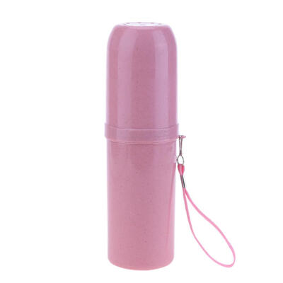 

Portable Wheat Straw Telescopic Toothbrush Toothpaste Storage Box Holder