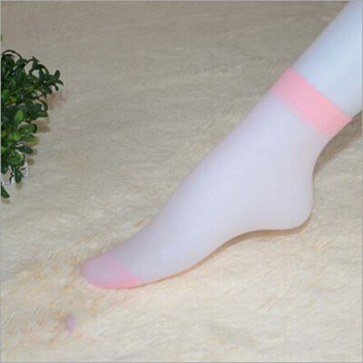 

10 Pairs Women Nylon Elastic Short Ankle Sheer Stockings Silk Short Socks
