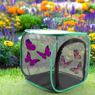 

Greensen Large Foldable Portable Durable Ventilated Butterfly House Breeding Cage