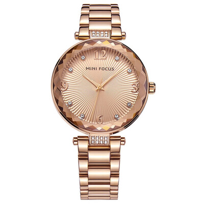 

BOFUTE Womens Watch Fashion Watches Diamond Japanese Movement Waterproof Genuine Leather Metal Strap 0038L