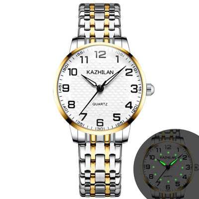 

Old watch dad mens large digital dial waterproof luminous spring with old watch ladies quartz watch