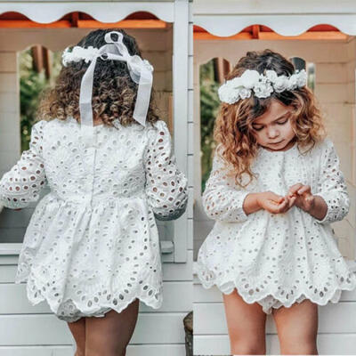 

US Newborn Baby Girl Kid Long Sleeve Top Skirt Dress Shorts Outfit Clothes 0-24M