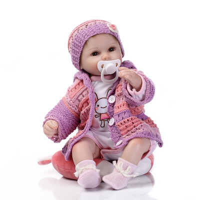 

〖Follure〗Lifelike Reborn Baby Doll 40cm Newborn Doll Kids Girl Playmate Birthday Gift