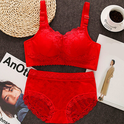 

〖Follure〗Woman Adjustment Type Lace Bra Set Comfortable Ventilation Sexy Lace Underwear