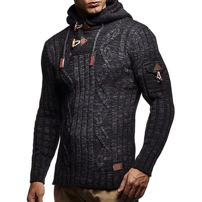 

Toponeto Men Autumn Winter Turtleneck Casual Long Sleeve Knitting Sweaters Tops Blouse