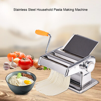 

Stainless Steel Household Pasta Making Machine Manual Noodle Maker Spaghetti Hand CutterPasta Making Machine Noodle Maker