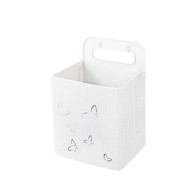 

Toponeto Punch-free Folding Storage Basket Bathroom Wall-mounted Butterfly Storage Basket