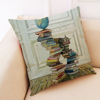 

〖Follure〗Cotton Linen Square Home Decorative Throw Pillow Case Sofa Waist Cushion Cover
