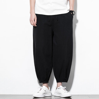 

Tailored Mens Summer New Style Harrens Baggy Wide-Legged Pants Fashion Comfortable Pant