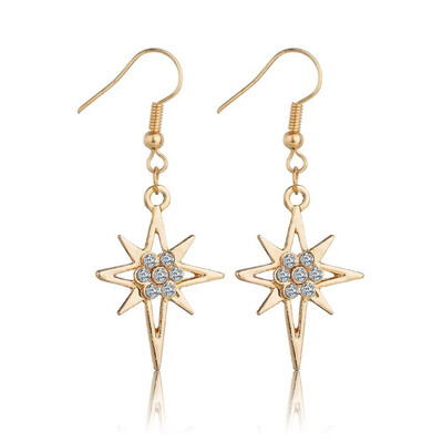 

La Melodie Champagne Gold Heart Shaped Round Earrings Bohemian Elizabeth Map Earrings Earrings 2019 DIY Bohemian Style Jewelry
