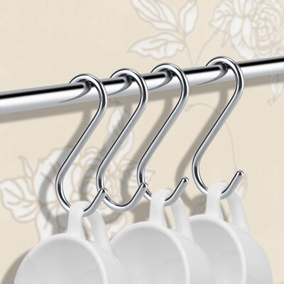 

Greensen 4pcs Heavy Duty -shape Stainless Steel Hook Bathroom Kitchen Clothes Hat Hooks
