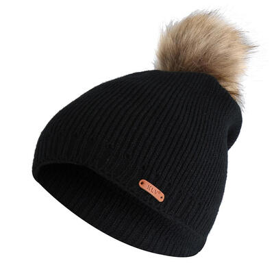 

Fashion Women Stripe Winter Warm Hat Pompom Beanie Knitted Cap Casual Gift
