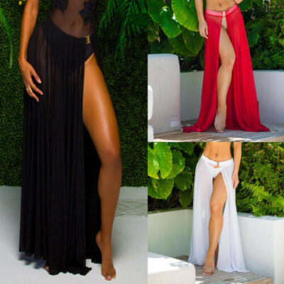 

Sexy Women Crochet Bathing Suit Bikini chiffon Swimwear Cover Up Beach Dress Top