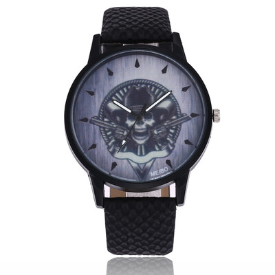 

Personality couple watch belt cartoon ghost head quartz watch