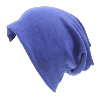 

Autumn&Winter New Women Unisex Knitted Cotton Hat Sports Street Style Solid Color Hip Hop Casual Loose Button Lazy Hat